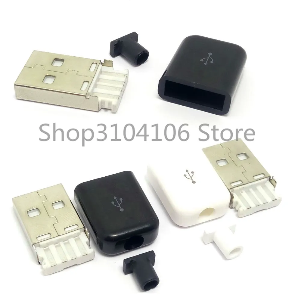 10 шт./лот DIY USB 2 0 A штекер в сборе адаптер разъем розетка черный белый|usb 2.0|usb 2.0 asocket a
