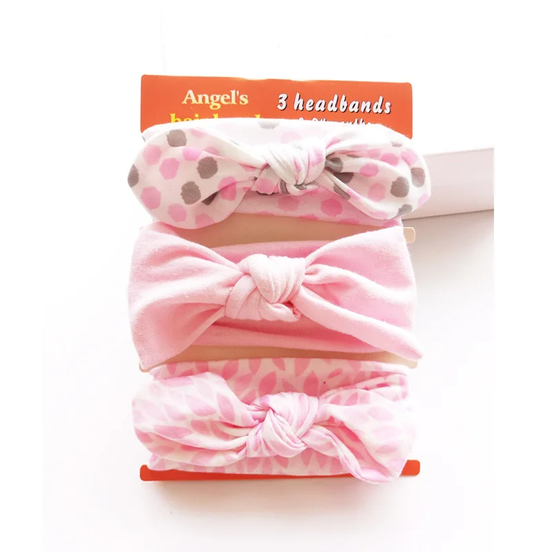 3pcs/set Baby Hair Band Newborn Toddler Elastic Flower Headband Cotton Bowknot Haarband For Girls Headwear Accessories KF15 | Детская