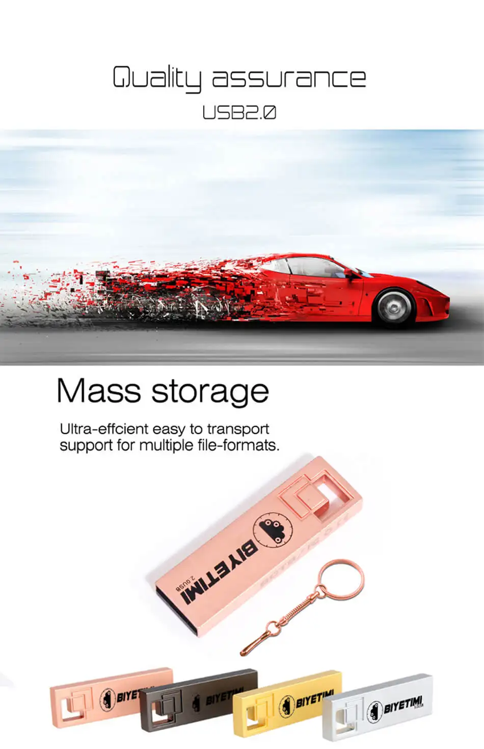 Usb флеш-накопитель BIYETIMI, usb флеш-накопитель, 8 ГБ, 16 ГБ, 32 ГБ, 64 ГБ, флеш-накопитель, флешка, Usb флешка, флеш-накопитель 2,0