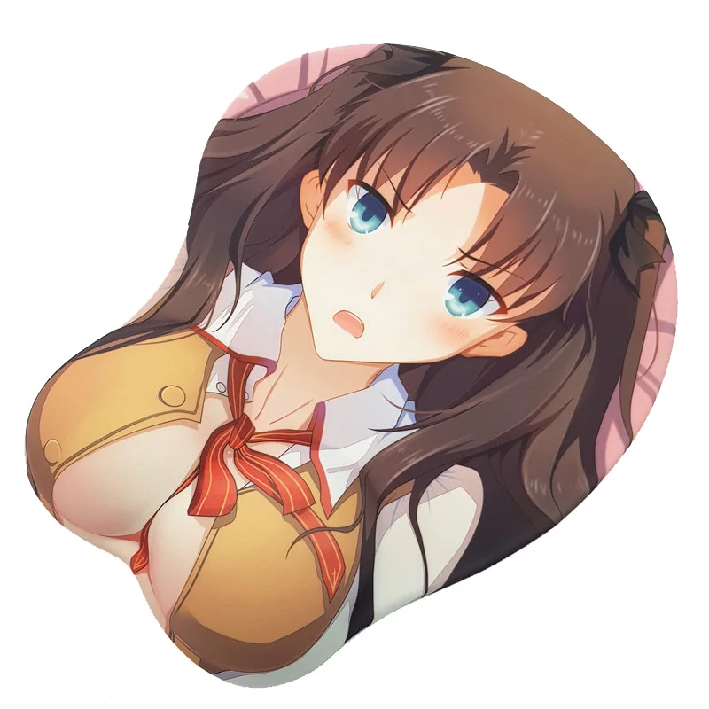 Коврик для мыши Tohsaka Rin с аниме Fatestay night 3D коврик Oppai упор на запястье|wrist rest|mouse pad wrist