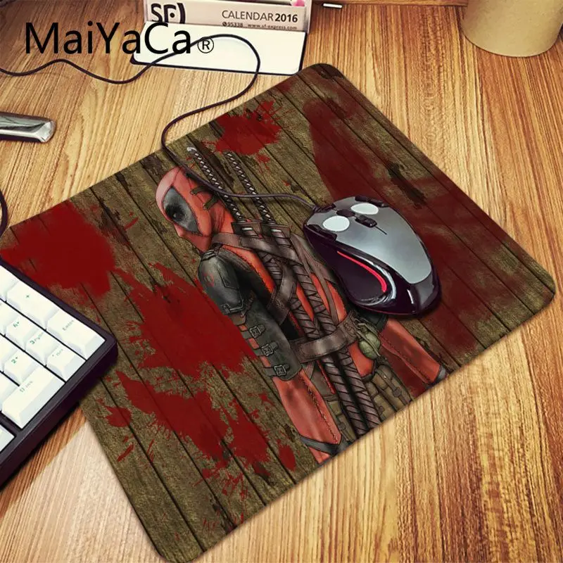 Lock Edge 18x22cm MaiYaCa, высокое качество, Дэдпул, Железный человек, высокоскоростной коврик для мыши, большой игровой коврик для мыши, коврик для мыши, коврик для клавиатуры - Цвет: Lock Edge 18x22cm