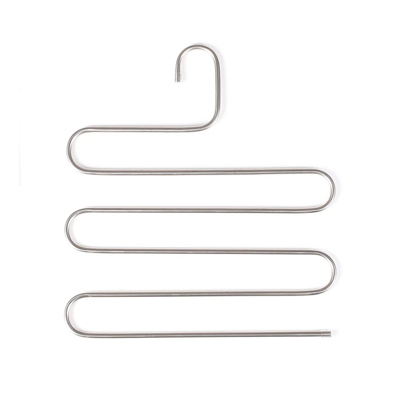 Coat Belt Hanger Stainless Steel Hanger Multifunction Pants Hanger Closet Tool Adjustable Closet Organizer Home Storage