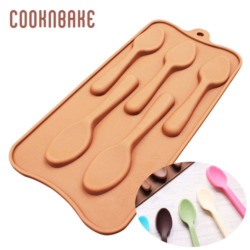 COOKNBAKE силиконовая форма для шоколадных конфет ложки торта декорированная