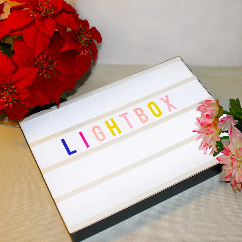 

5 упаковок, A3 кинематографический рекламный лайтбокс с 100 буквами и питанием от батареи