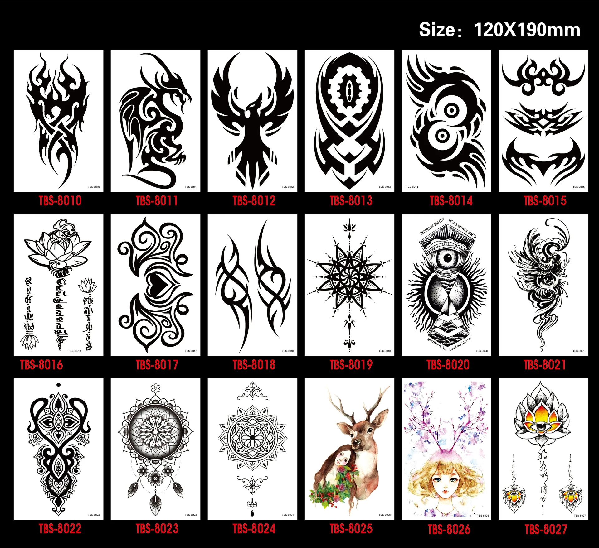 Мужская тотемная Временная тату наклейка набор для краски тела женские