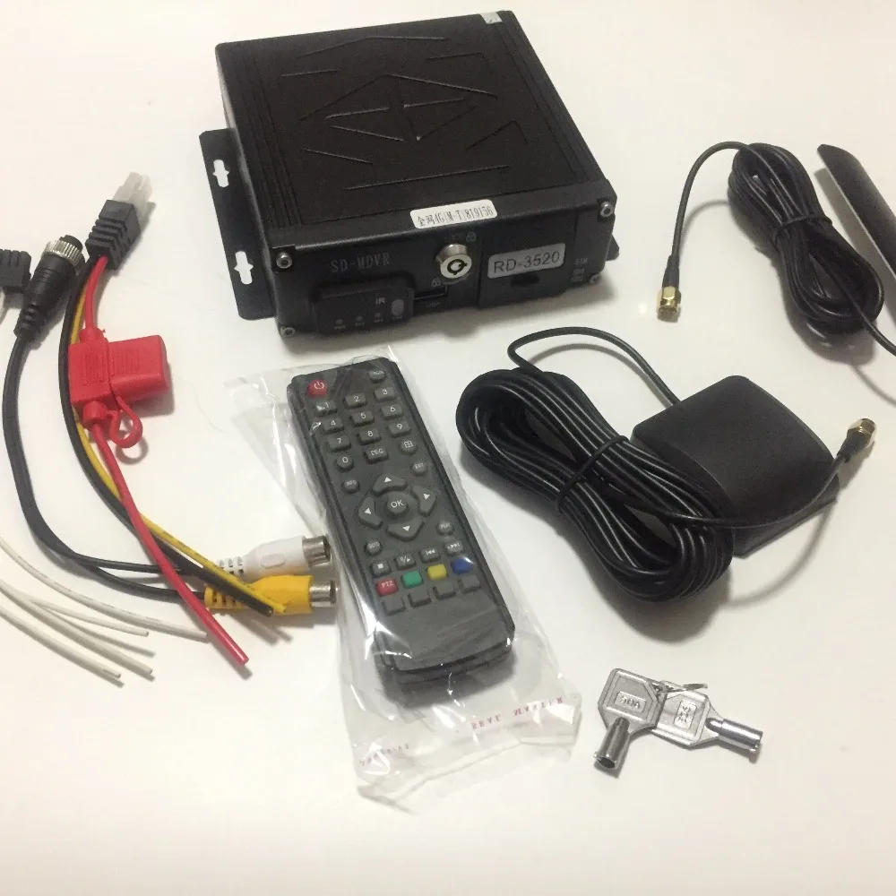 9 ''подголовник TFT lcd цветной монитор 4Ch автомобиль 3g gps Мобильный DVR видео рекордер+ 4 AHD 1200TVL камера кабель дистанционного управления Комплект