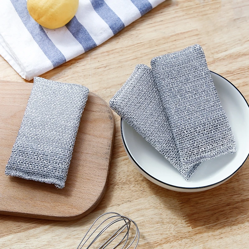 Kitchen double-sided decontamination cleaning sponge Dishwashing cloth 3 packs Health Practical Cleaning Dishcloths Washing Deco | Дом и сад