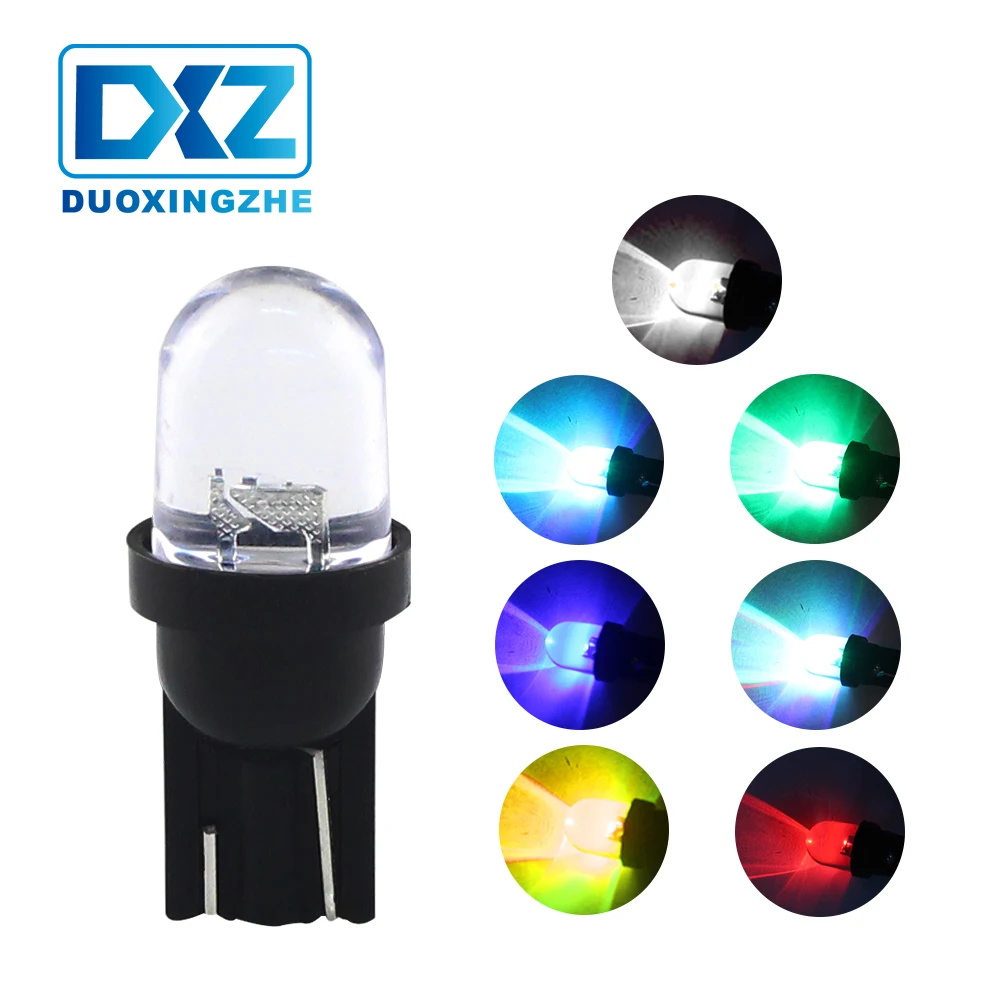 DXZ 2 шт. разноцветные Светодиодные Автомобильные Габаритные фонари RGB T10 W5W 194 168 COB