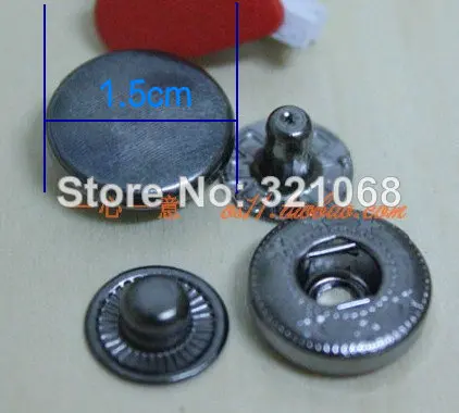

100 sets of 831 gun color all copper snap button black nickel 1.5 cm buckle button snap fastener diy hand luggage accessories