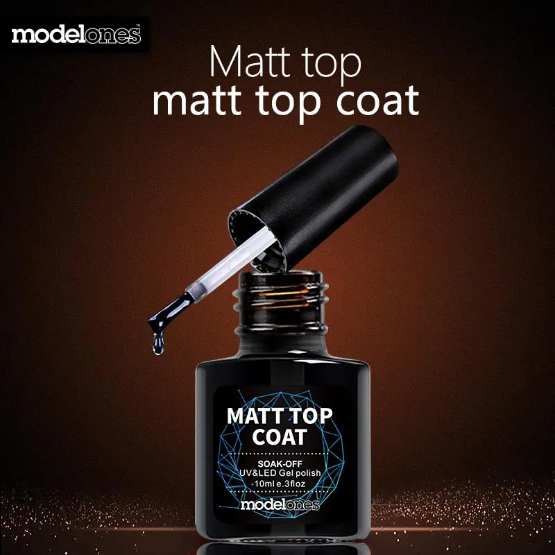 Modelones хит продаж матовый верхнее покрытие УФ гель для ногтей длительного