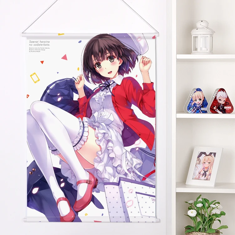Плоский Новый японский аниме мультфильм saenai heroine no sodate kata персиковый кожа вельвет