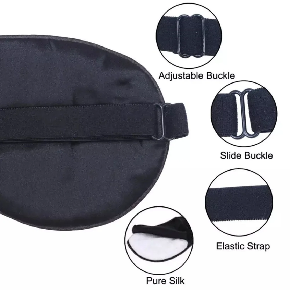 98% натуральная шелковая маска для сна домашняя ночного шелковые очки затенение