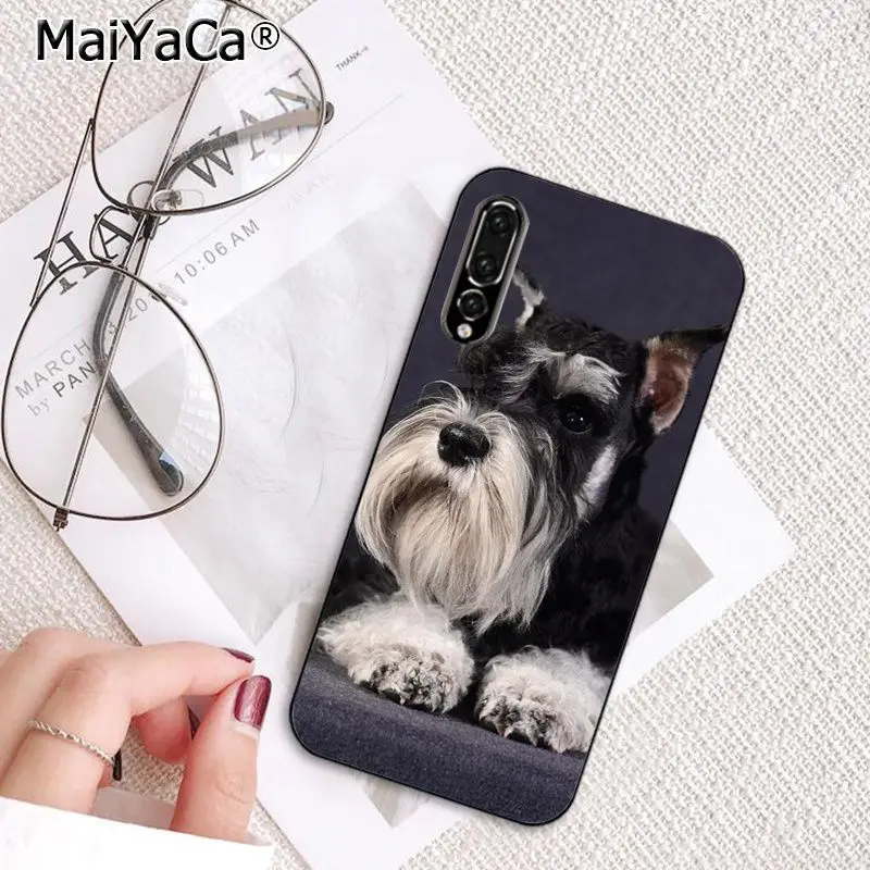 MaiYaCa милые собаки Шнауцер крашеный чехол для телефона для huawei P20Lite P30Pro P Smart Y5 Y6 Honor8A 8C 10i Nova3 Mate20Lite View10