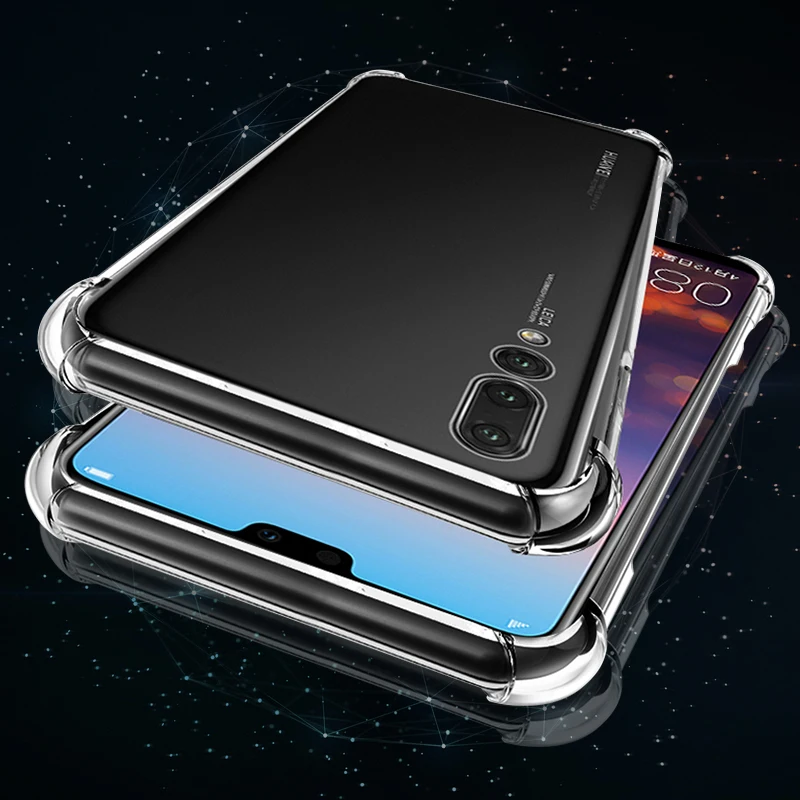 Противоударный мягкий силиконовый чехол из ТПУ для Huawei P20 Lite Pro Nova 3i Mate 10 20