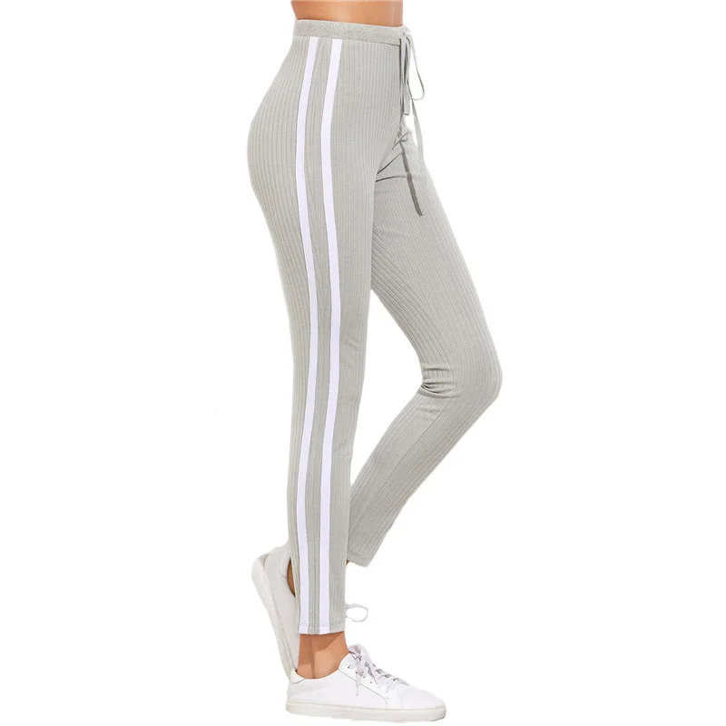 Лидер продаж весенне-осенние женские брюки с высокой талией и завязками