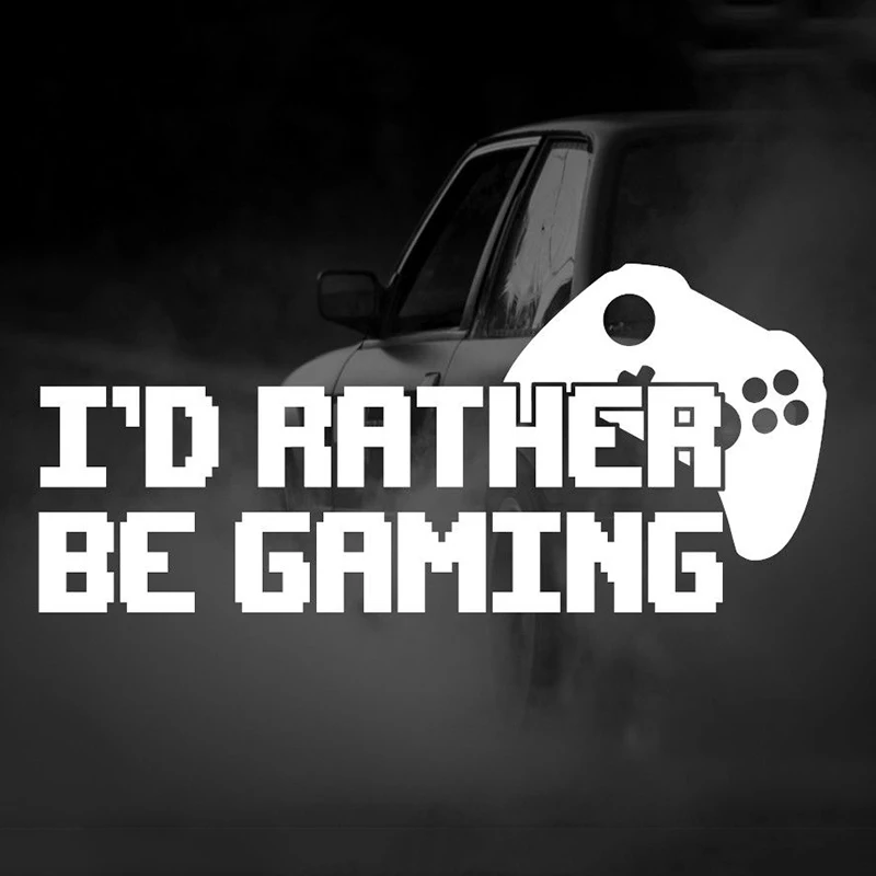 I ɽ Rather Be игровая Видео игровой контроллер веселый автомобиль окно бампер
