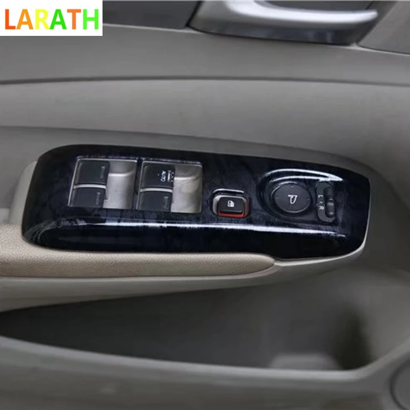 Для Honda City 2008-2012 карбоновое волокно LHD дверное окно стеклянная панель подлокотник лифт для кнопки переключателя крышка литья автомобиля Стайлинг 4 шт