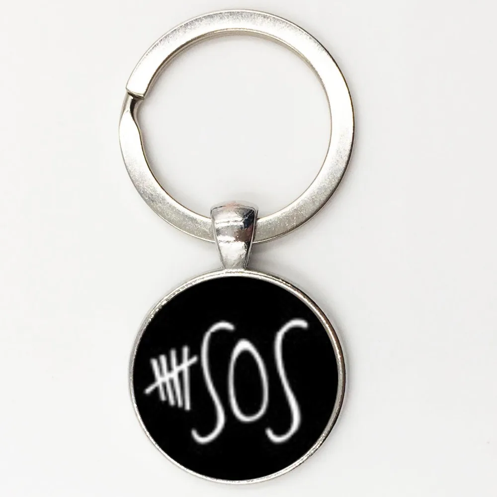 Брелки для ключей в стиле стимпанк поп рок группа летняя бижутерия 5SOS брелок