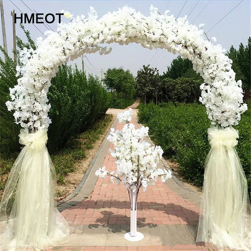 HMEOT, высококачественные искусственные цветы и металлические железные Свадебные железные арки, настенные цветы+ арки, сделай сам, вечерние украшения для окон, Цветочная арка