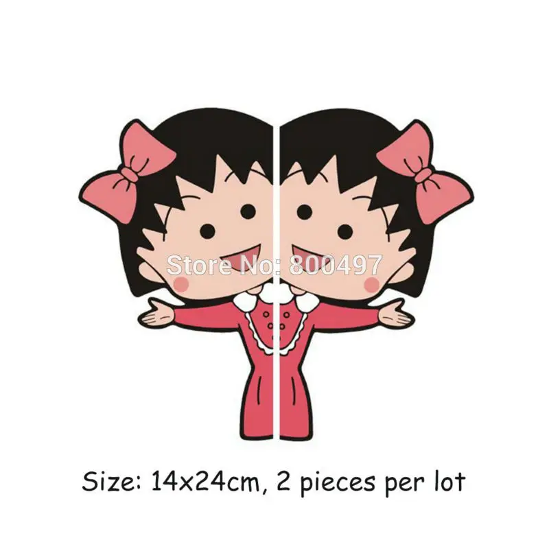 

20 x Lovely Car Cover Cartoon Chi-bi Maruko Saying Hi Car Body Stickers Car Decal for Toyota Volkswagen Honda Ford Hyundai Lada