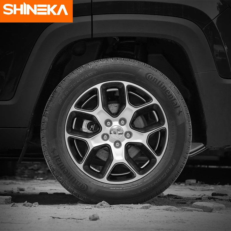 SHINEKA ABS крышка ступицы колеса автомобиля декоративная рамка наклейки для Jeep Renegade