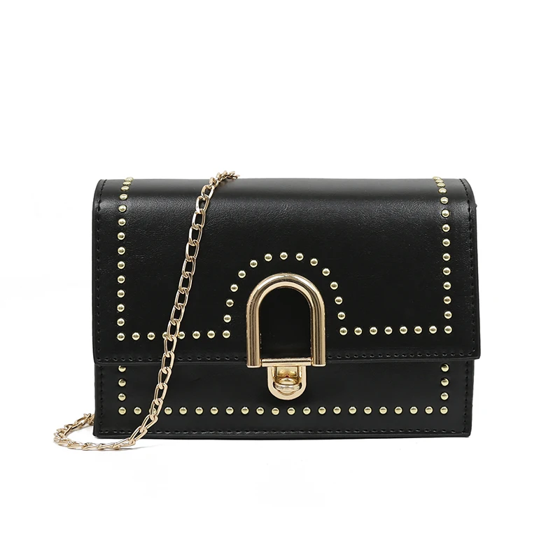 2019 новые женские сумки-мессенджеры роскошные сумки дизайнерские модные заклепки