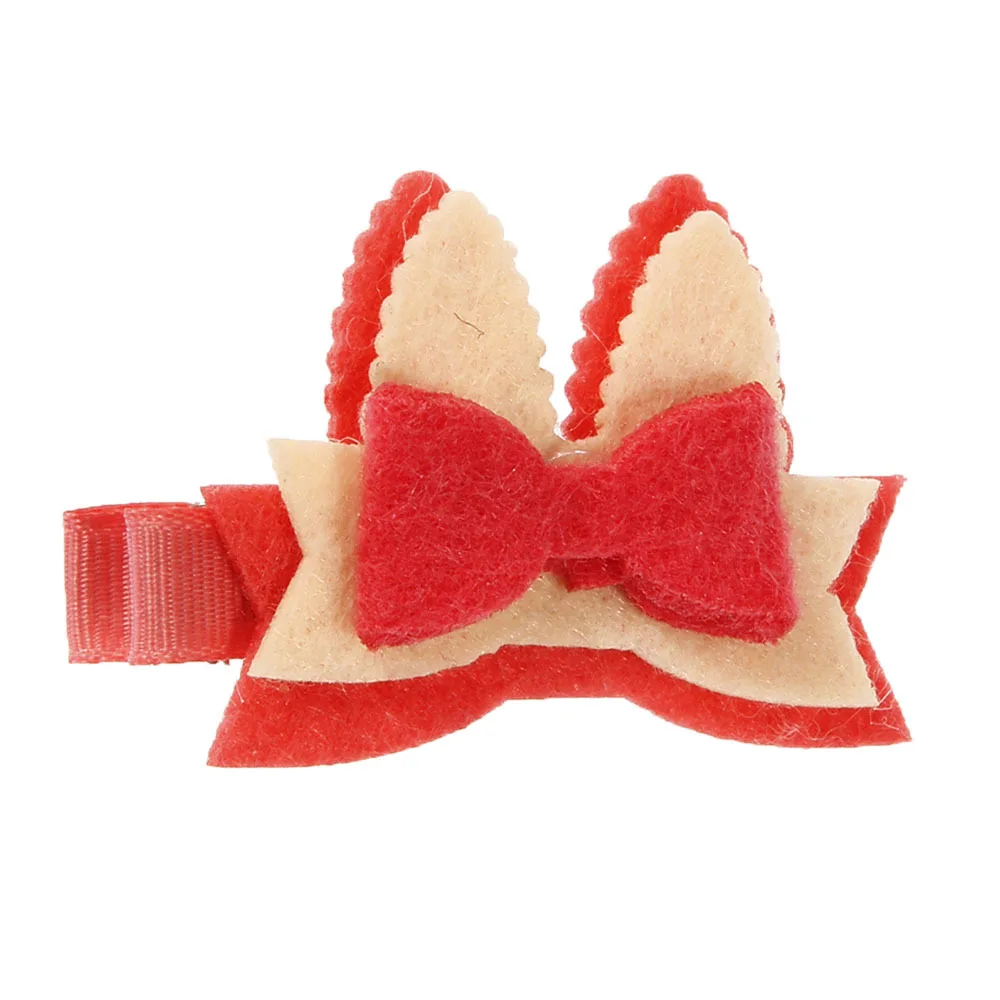 NISHINE/Новинка блестящая заколка для волос с заячьими ушками и бантиком ленточные