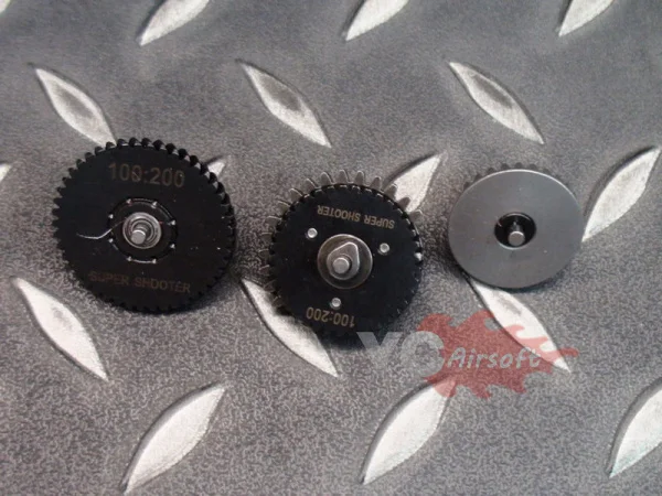 Super Shooter High Precision CNC Steel Bearing Speed Gear For Airsoft M4 AEG (100:200)|gear lubricant|bearing cncbearing tube |