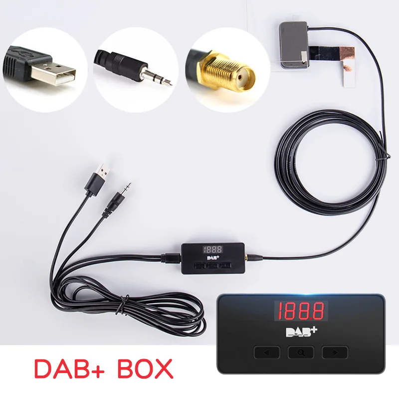 2019 Европа DAB Box Универсальный + цифровой радиоприемник с усиленной антенной для
