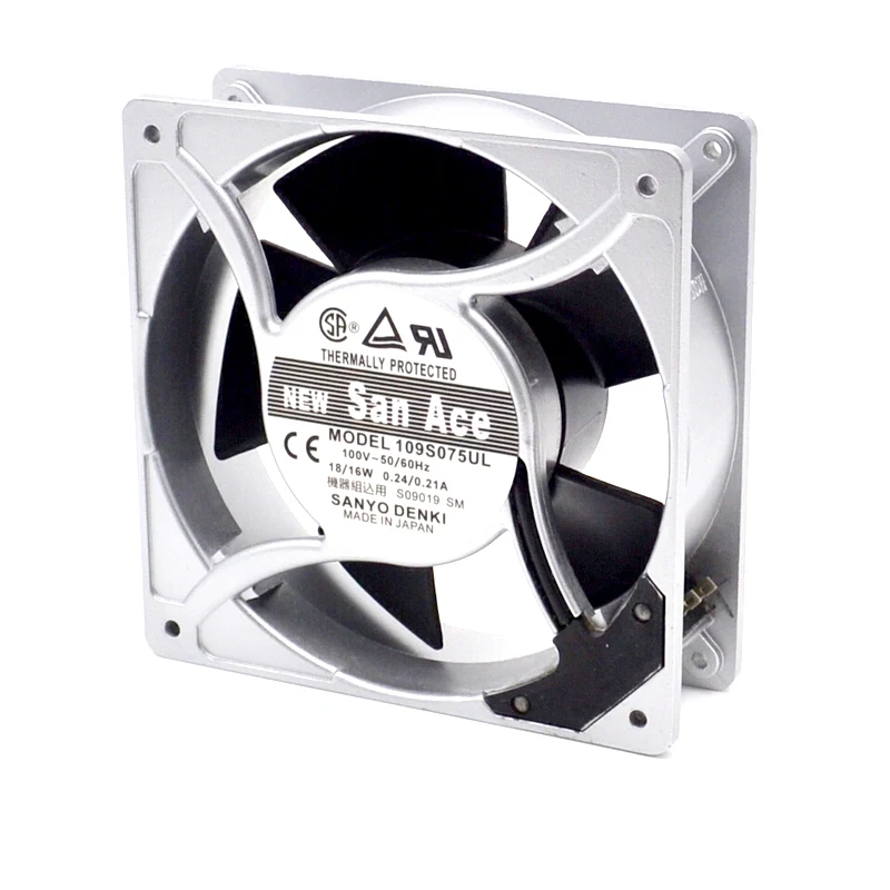 SANYO Новинка 12038 100V 115V 109S075UL 18W 0.24A 120mm низкоуровневый охлаждающий вентилятор 120*120*38