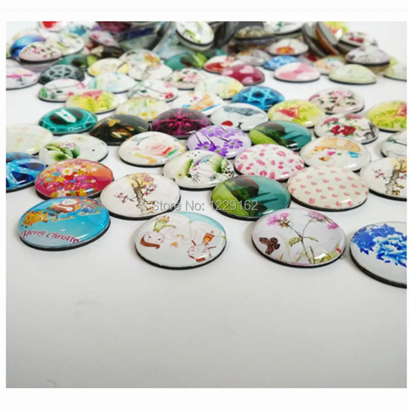 Бесплатная доставка (8 шт./лот) 30 мм круглая магнитная наклейка на холодильник из