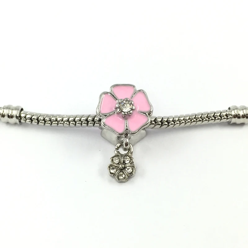 Подвеска в виде поэтического цветка с хрустальными европейскими бусинами