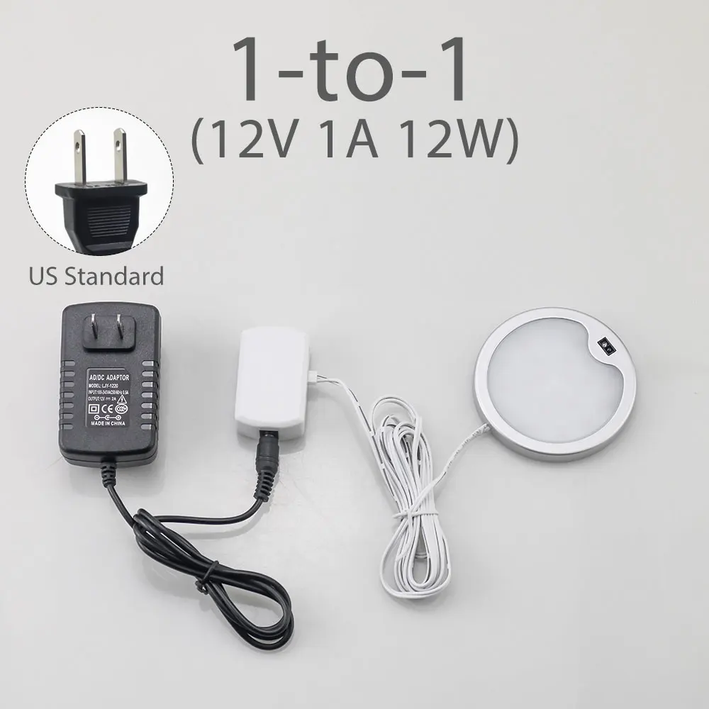 US 1 to 1 lamp PIR датчик движения светодиодный светильник для шкафа 3 Вт 12 В постоянного тока 21 шт. чипы для шкафа, ночного освещения, для кухни, под шкафом - Цвет: US 1 to 1 lamp