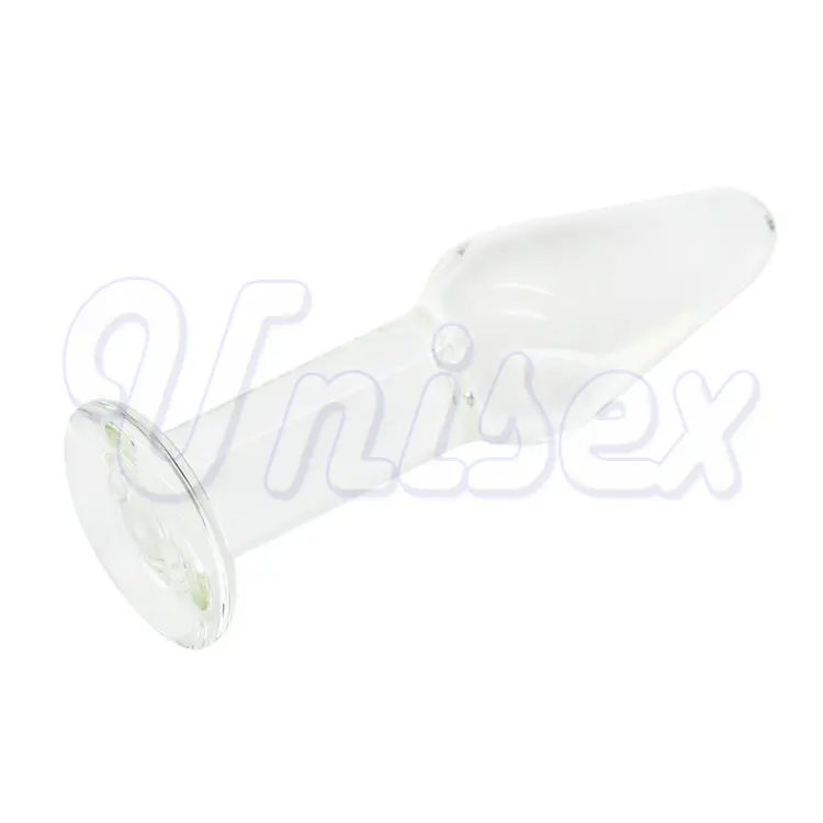 Изысканный с украшением в виде кристаллов для стимуляции точки G Стекло Анальная
