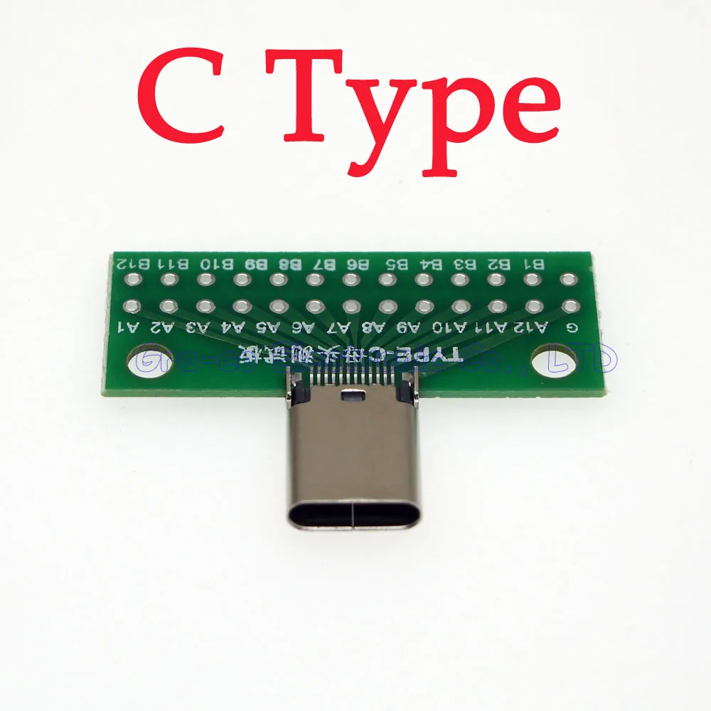 5 шт./лот USB 3 1 Женская тестовая Плата с печатной платой 24P Женский тестовый
