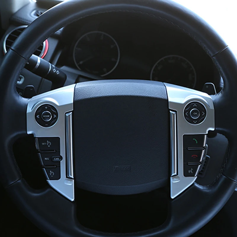 Хромированный чехол на руль автомобиля из АБС-пластика отделка для Land Rover Range Sport