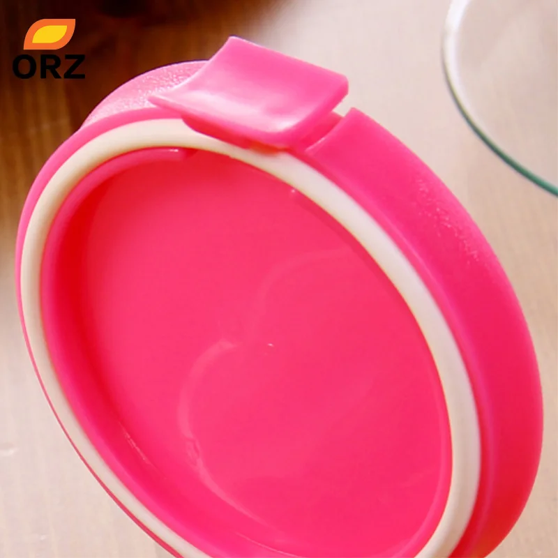 ORZ 4 шт пластиковая банка с коробка для хранения крышкой Органайзер канистра