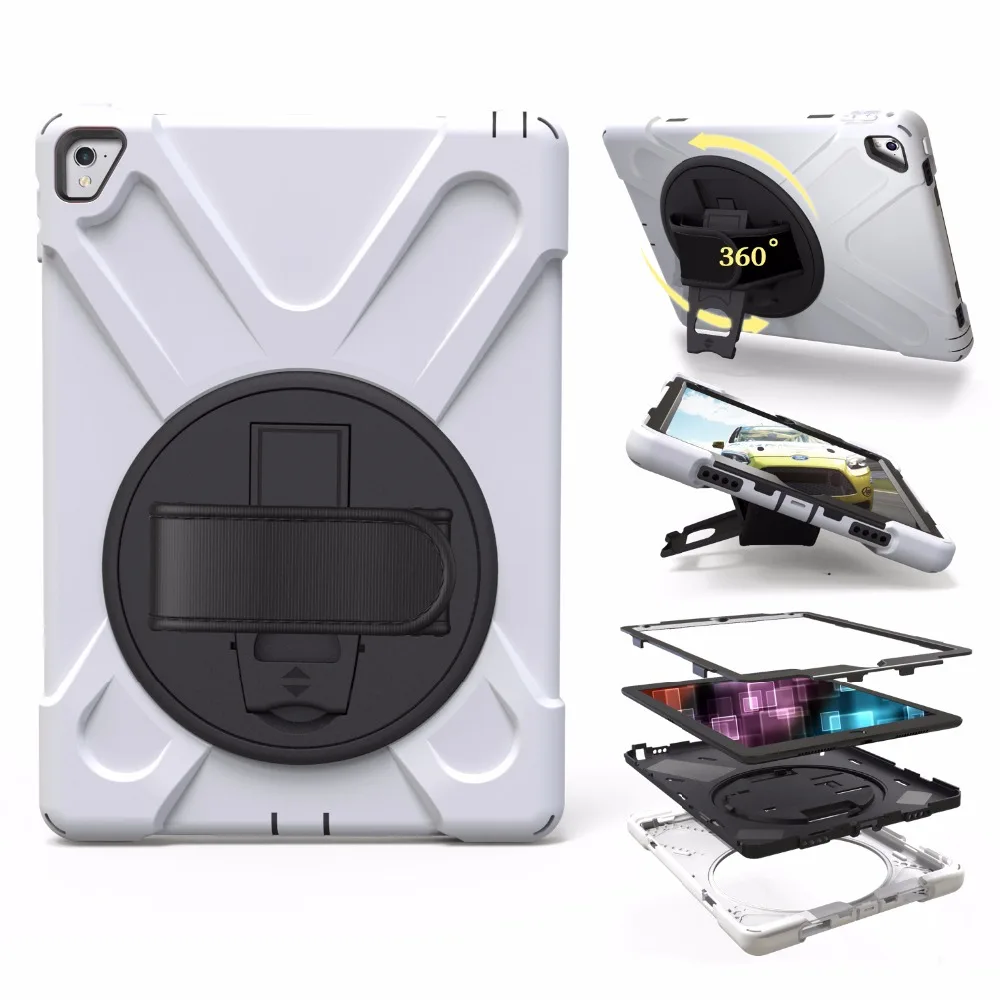 Colorful Shockproof Tablet Cases For iPad Air/Air 2/Pro 9.7/9.7 Silicone Protective With Hand Straps | Компьютеры и офис