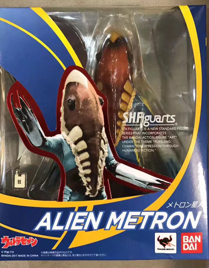 100% Оригинальная фигурка BANDAI Tamashii Nation S.H. Фигуртс (SHF) инопланетянин метрон из