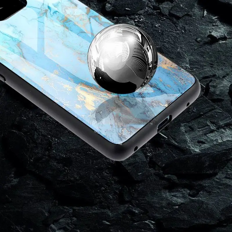 Чехол из закаленного стекла для Huawei Mate 20 Lite Pro Nova 3 3i 4 Y9 2019 Enjoy 9 Plus мраморный