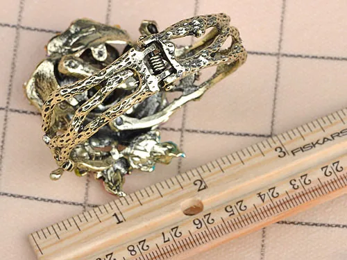 Красочные Абстрактного Эмалью Кристалл Rhinestone Розы Браслет День святого