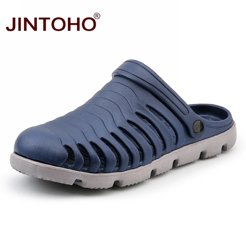 Мужские шлепанцы jintoho летние дышащие пляжная обувь 2019 |