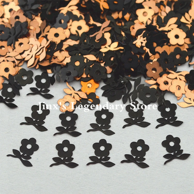

black metal nail foil decals sticker for 3d Nail Art Decor Slice Stickers Decal decorations beauty tools flower Design