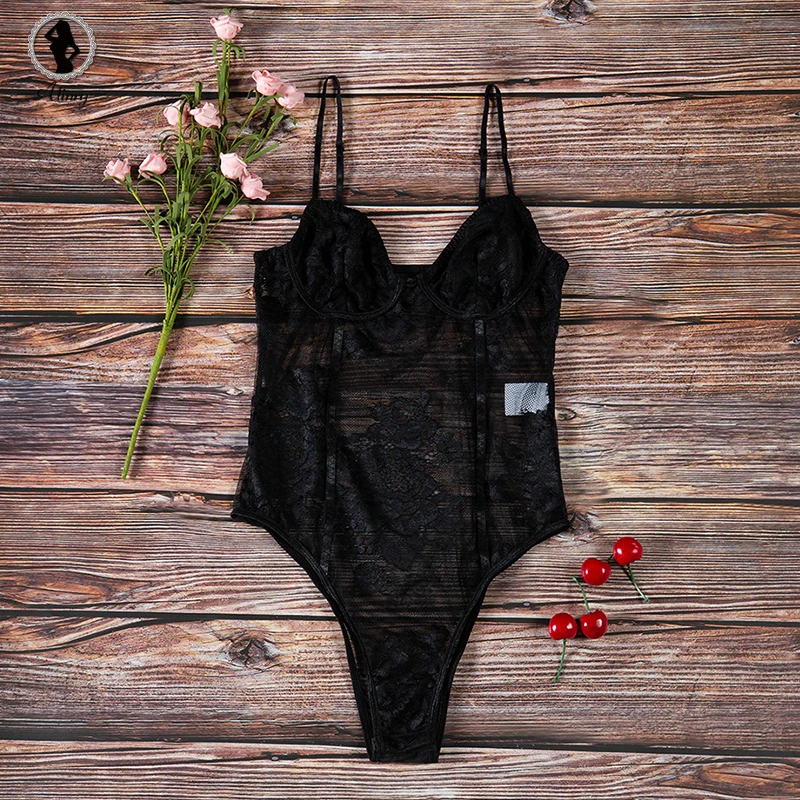 Alinry floral lace bodysuit пикантные прозрачные женские комбинезон без рукавов на лето