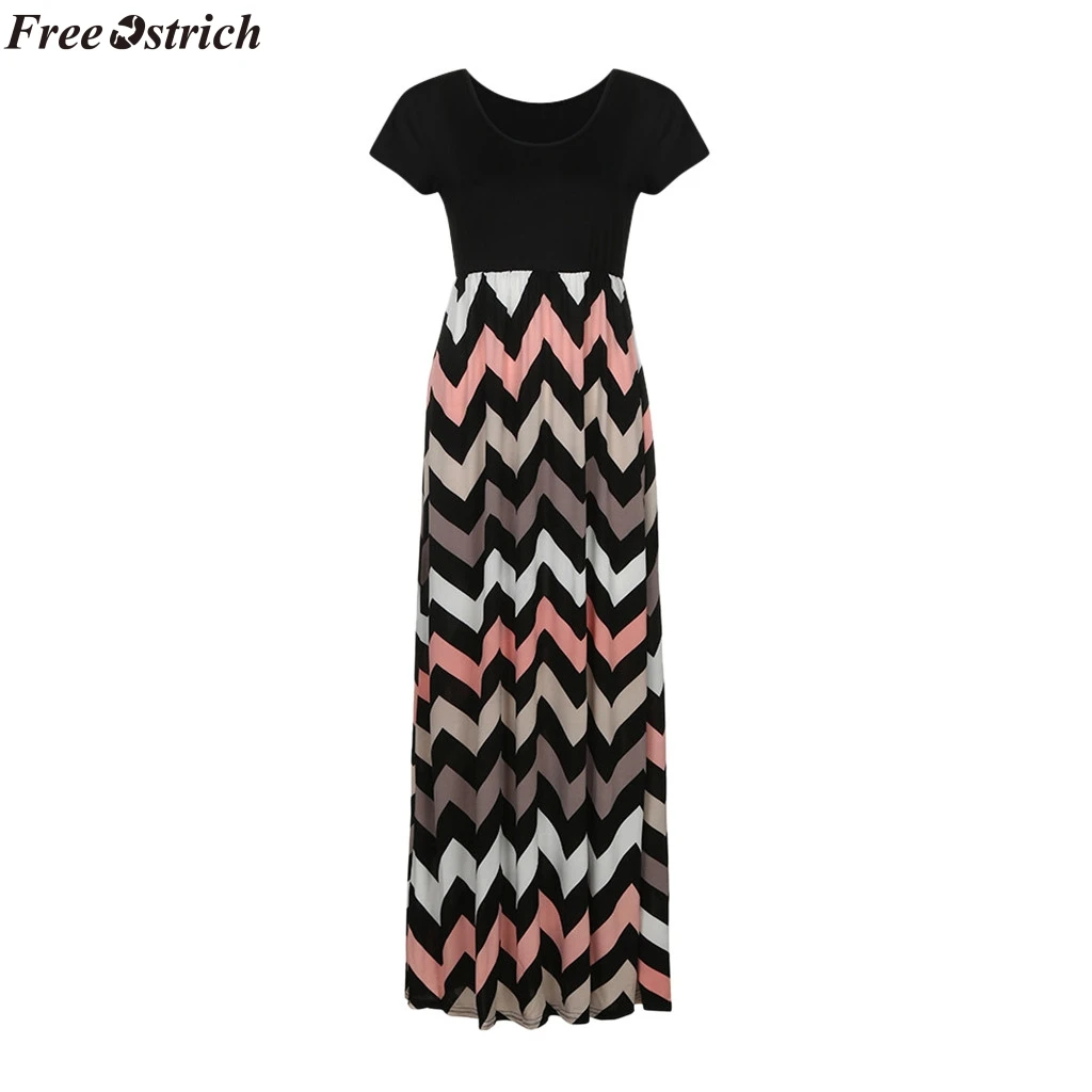 Бесплатная доставка OSTRICH 2019 vestidos verano женское Повседневное платье с длинным