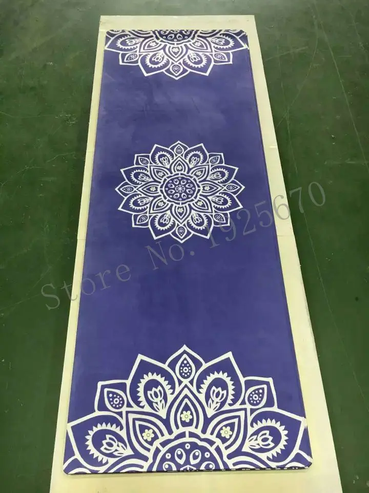 

Folding Natural Rubber Yoga Mat Eco-friendly Slip-resistant Hot Yoga Best Yoga Mat for Hot Yoga Fitness Gym Mat Lotus & Leaves