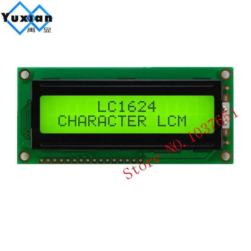 

LCD module 1602 16X2 display pin down good quality 84x38mm LC1624-LY HD44780
