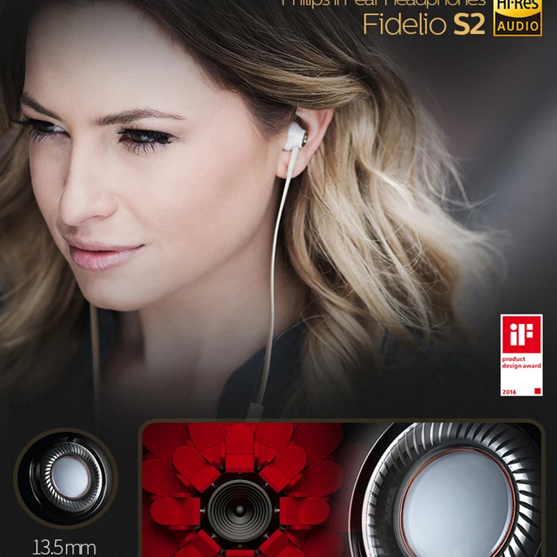 Оригинальные Hi Fi Наушники PHILIPS S2 наушники вкладыши с функцией телефонного звонка