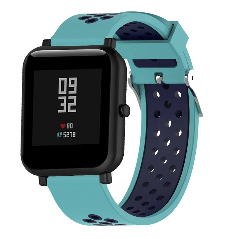 20 мм/22 мм замена силиконовый браслет для наручных часов Apple Watch 1/2/3/4 смарт ремешок для huawei часы 2/samsung/LG g/Ticwatch-1 шт