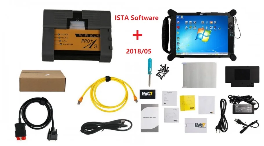 ICOM A2 B C 3 в 1 инструмент программирования для BMW инструмента диагностики с EVG7
